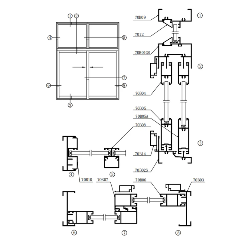 Casement Window 70B