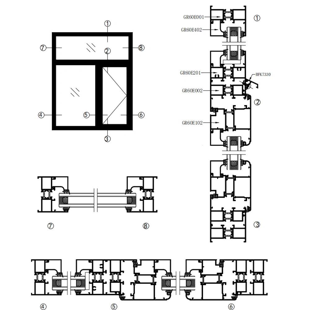 Thermal Break Casement Window GR60E